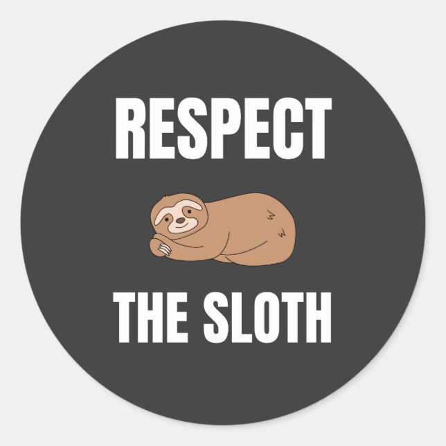 Sticker Rond Respectez La Fente (Devant)
