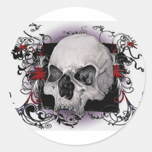 Sticker Rond Respectez nos morts (Devant)