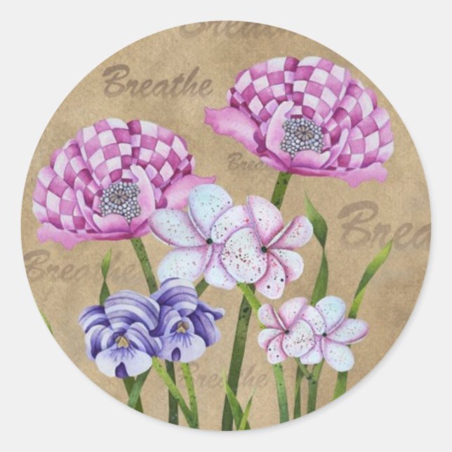 Sticker Rond Respire (Devant)