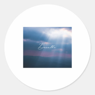 Sticker Rond Respire