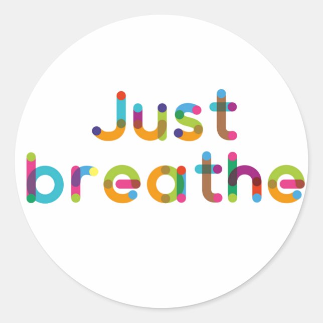 Sticker Rond Respire (Devant)