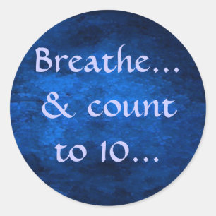 Sticker Rond Respirez… et compte… à l'autocollant 10