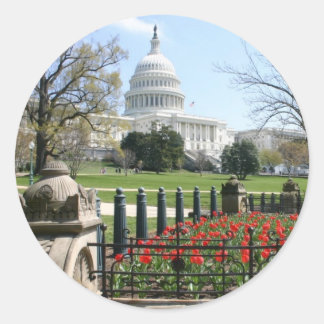 Sticker Rond Ressort US Capitol