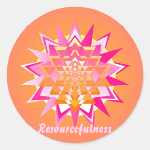 Sticker Rond Ressource (autocollant de vertu)