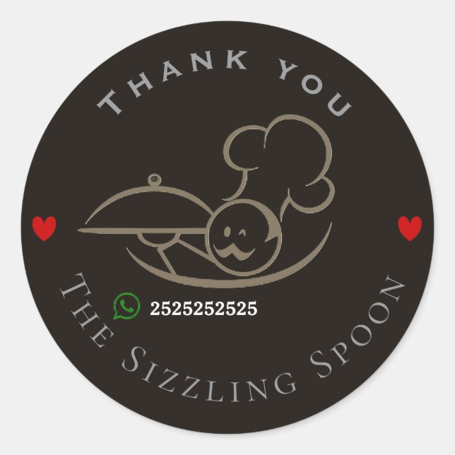 Sticker Rond Restaurant  (Devant)