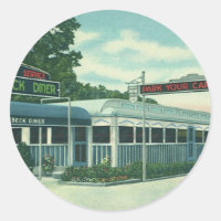 Restaurant Vintage, diner rétro au bord de la rout
