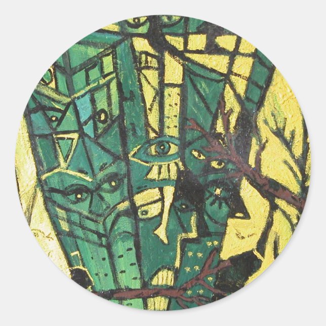 STICKER ROND RESTAURANTS FORESTIERS (Devant)