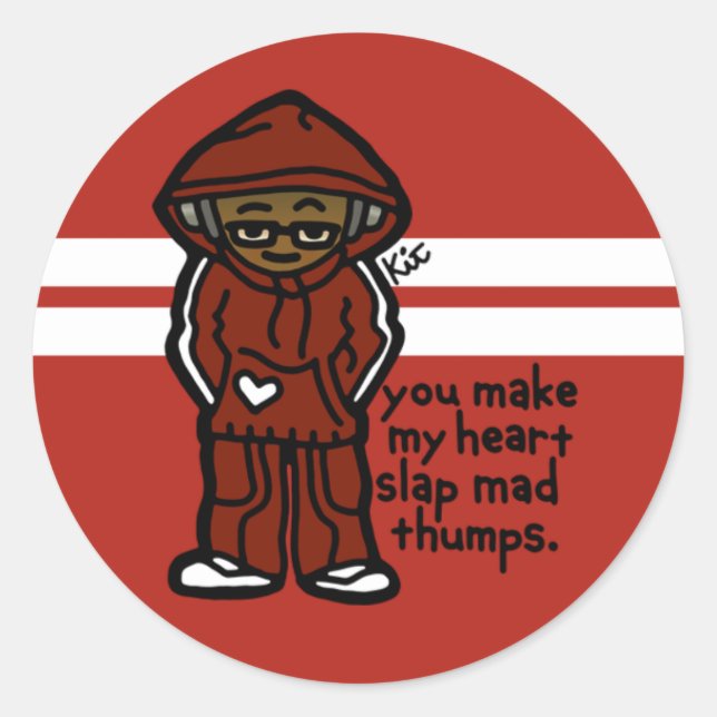 Sticker Rond reste avec ton équipage. (Devant)