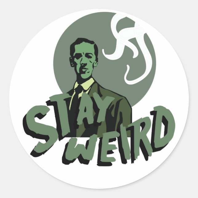 Sticker Rond Reste bizarre (Devant)