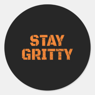 Sticker Rond Reste drôle de hockey sur glace Philly vintage 