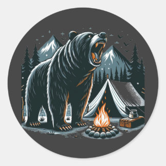 Sticker Rond Reste hors de chez moi