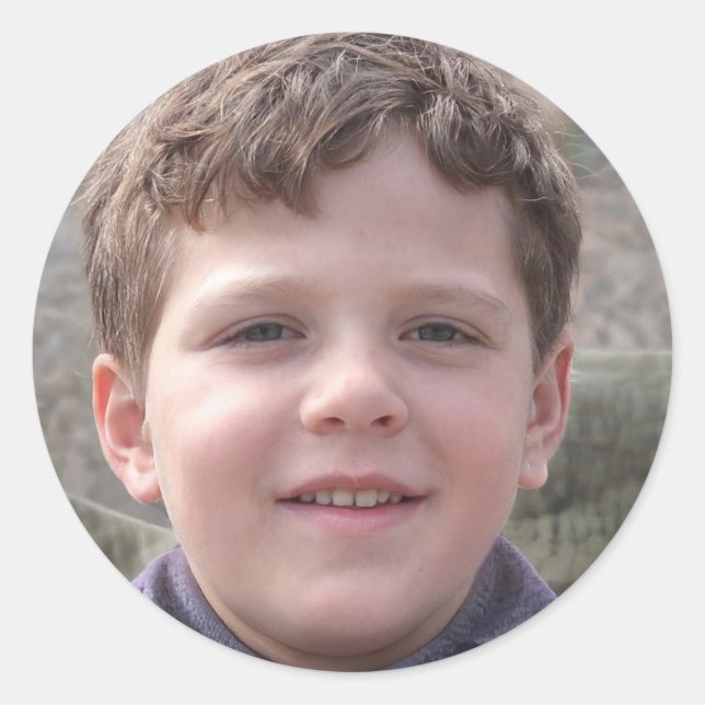 Sticker Rond Rester positif (Devant)