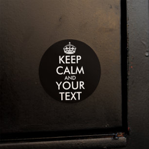 Sticker Rond Restez calme et continuez - Créez votre propre