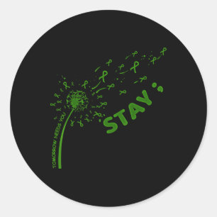 Sticker Rond Restez demain a besoin de vous problèmes de santé