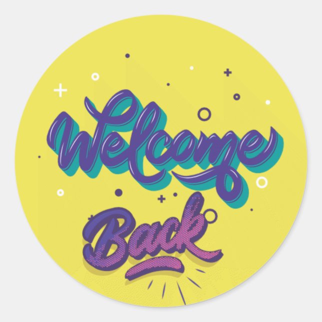 Sticker Rond Retour (Devant)