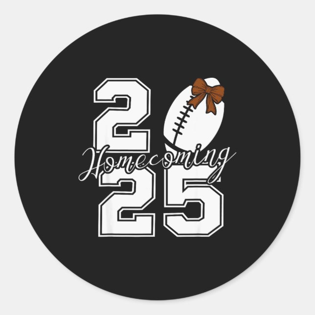 Sticker Rond Retour à la maison Hoco 2025 Esprit d'équipe scola (Devant)