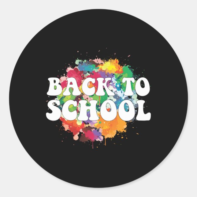 Sticker Rond Retour À L'École 2025 (Devant)