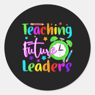 Sticker Rond Retour à l'école Enseignement des futurs leaders P
