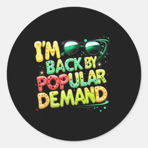 Sticker Rond Retour À L'École Sourire Visez Moi De Retour Par D