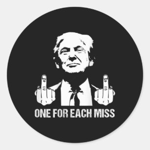 Sticker Rond (retour) Trump One Pour Chaque Miss Trump Shirt Vo