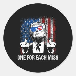 Sticker Rond (retour) Trump One Pour Chaque Miss Trump Shirt Vo