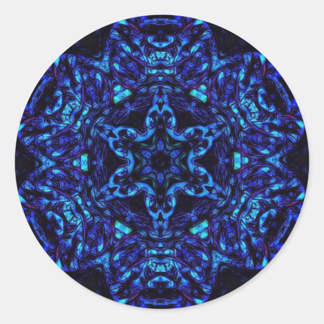 Sticker Rond Retour vers le haut (Devant)