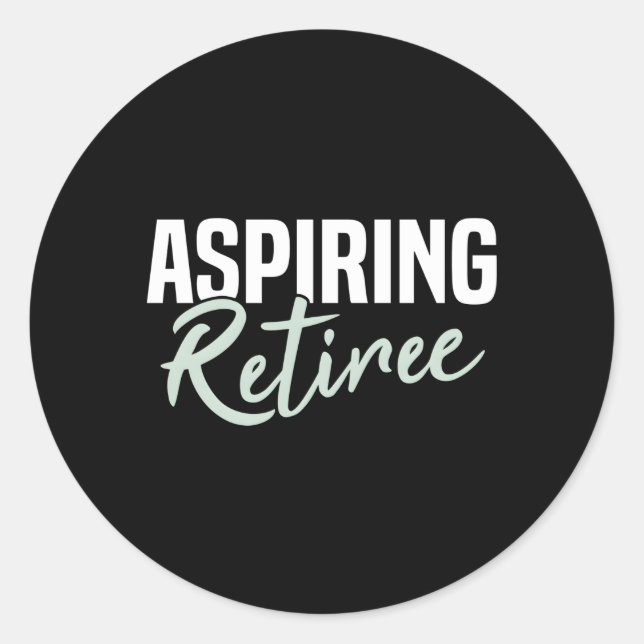 Sticker Rond Retrait de retraite anticipé (Devant)