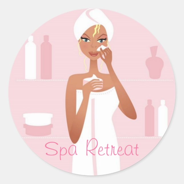 Sticker Rond Retraite spa (Devant)