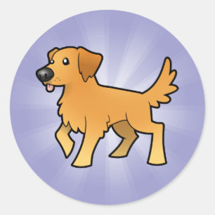 Sticker Rond Retriever
