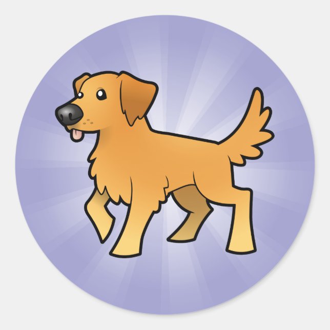 Sticker Rond Retriever (Devant)