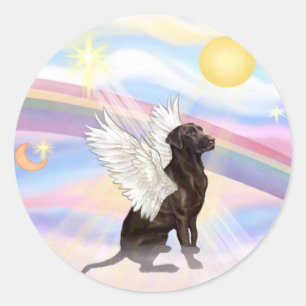 Sticker Rond Retriever du Labrador