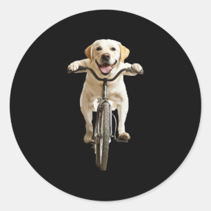 Sticker Rond Retriever du Labrador