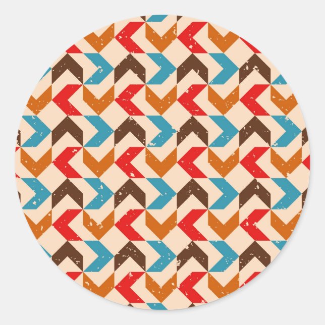 Sticker Rond Rétro (Devant)