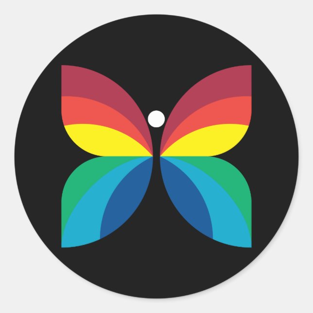 Sticker Rond  Rétro 1958-1966 (Devant)