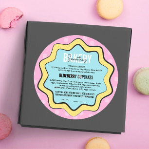 Sticker Rond Retro Amusants 80s Nostalgie Home Cuisine Droit de