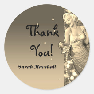 Sticker Rond Retro Avon Merci