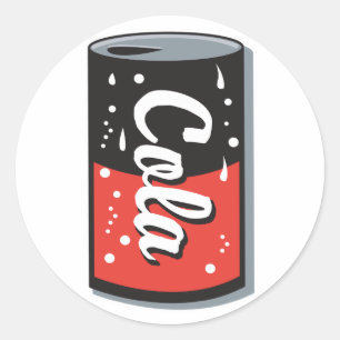 Sticker Rond retro cola peut concevoir