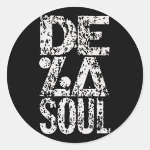 Sticker Rond Retro De La Soul Cadeaux De Musique Cool Pour Vent