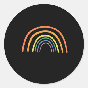 Sticker Rond Retro Rainbow Dieu tient ses promesses Christian R