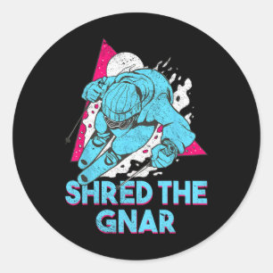 Sticker Rond Retro Ski Vintage 80s 90s Skiing Outfit 4
