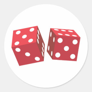 Sticker Rond Rétros matrices rouges