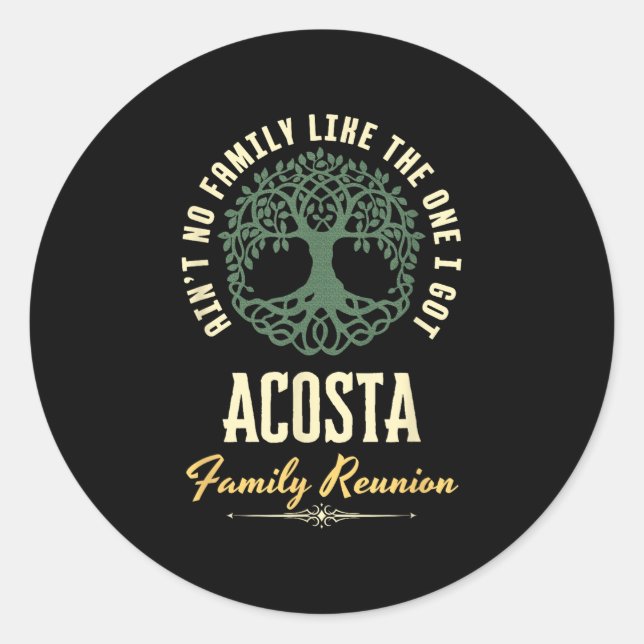 Sticker Rond Retrouvailles Familiales 2025 Conception Correspon (Devant)