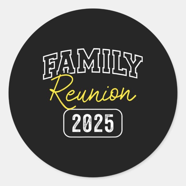 Sticker Rond Retrouvailles Familiales 2025 Magasin Retrouvaille (Devant)