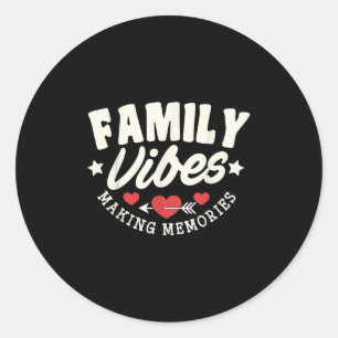 Sticker Rond Retrouvailles familiales 2025 Vibes familiales Fai