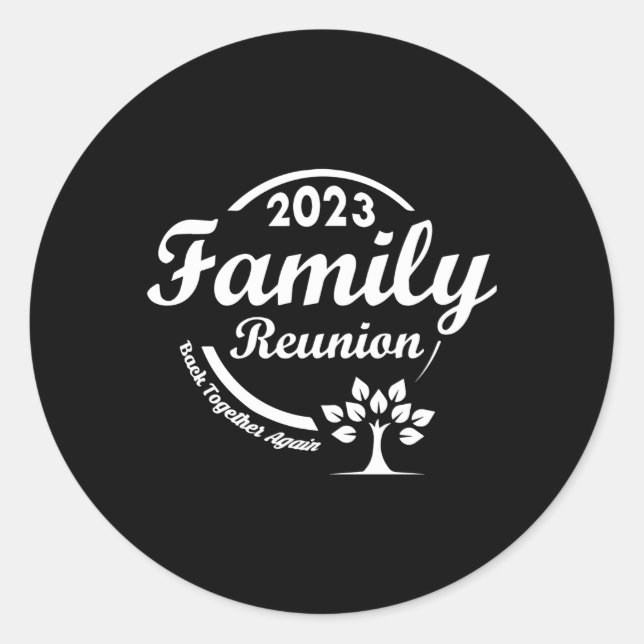 Sticker Rond Retrouvailles Familiales Retrouvailles Familiales (Devant)