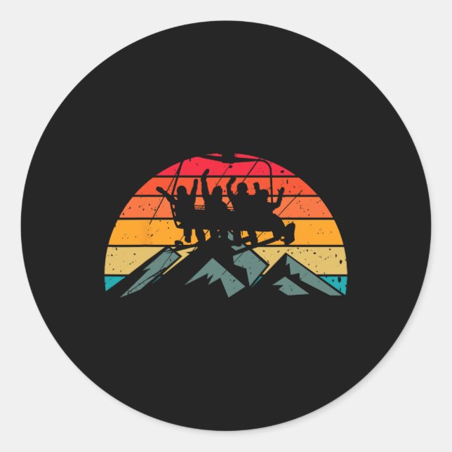 Sticker Rond Réunion de Conseil d'Administration de Snowboard T (Devant)