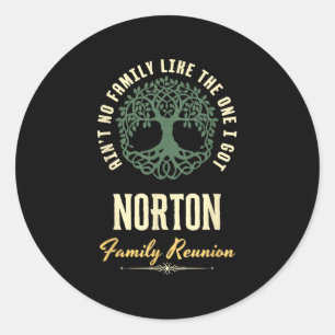 Sticker Rond Réunion de famille 2025 Design Assorti - Norton