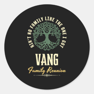 Sticker Rond Réunion de famille 2025 Design Assorti - Vang