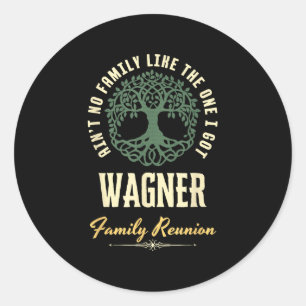 Sticker Rond Réunion de famille 2025 Design Assorti - Wagner