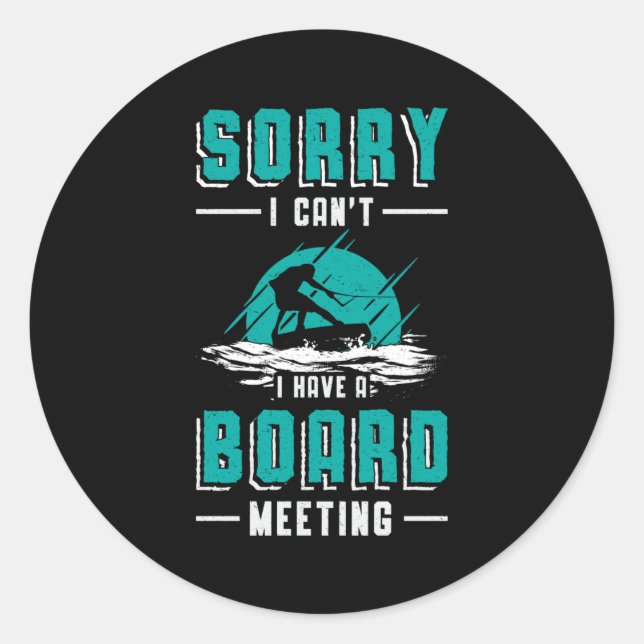 Sticker Rond Réunion du Wakeboard Board Wakeboard Wakeboard (Devant)